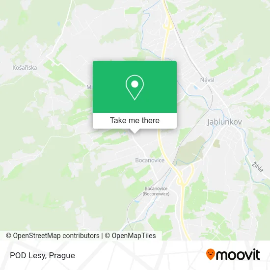 Карта POD Lesy