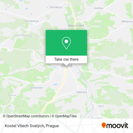 Kostel Všech Svatých map