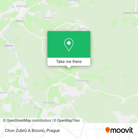 Chov Zubrů A Bizonů map