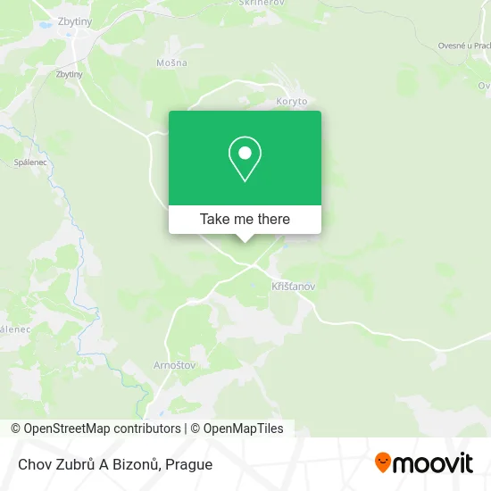 Карта Chov Zubrů A Bizonů