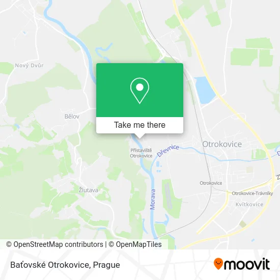 Карта Baťovské Otrokovice