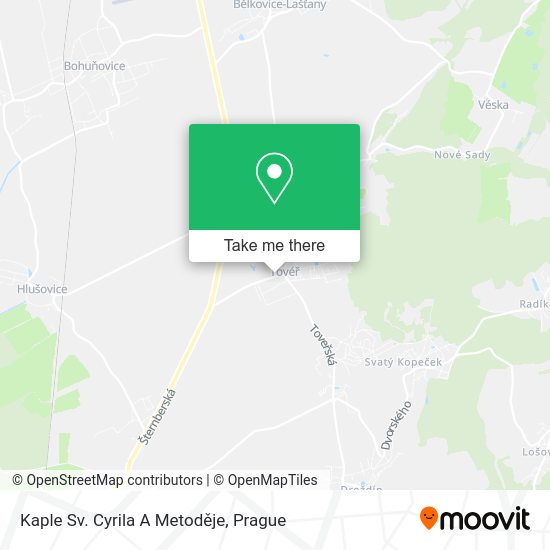 Kaple Sv. Cyrila A Metoděje map