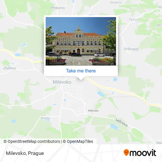 Карта Milevsko