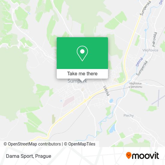 Dama Sport map