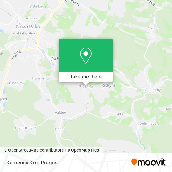 Kamenný Kříž map