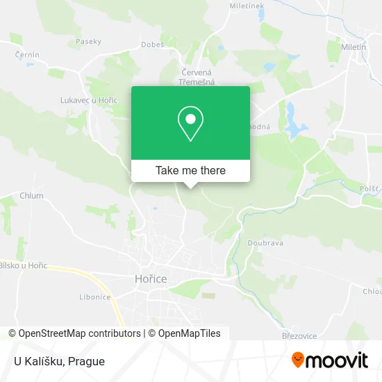 Карта U Kalíšku