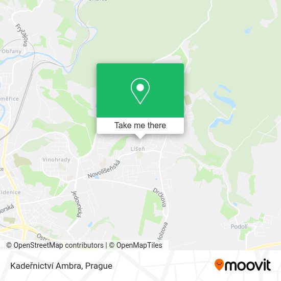 Kadeřnictví Ambra map