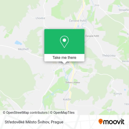 Středověké Město Švihov map