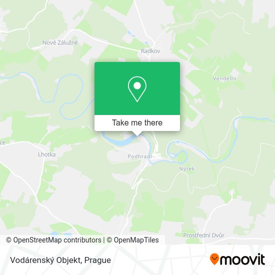 Vodárenský Objekt map