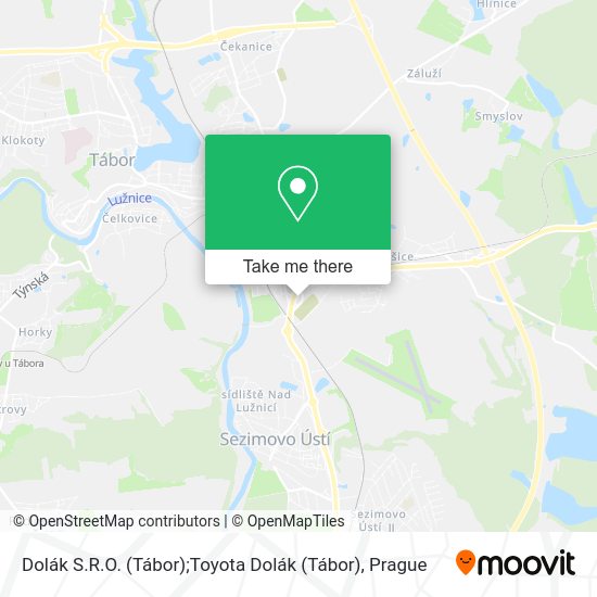 Dolák S.R.O. (Tábor);Toyota Dolák (Tábor) map