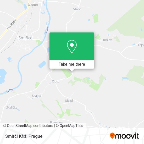 Smírčí Kříž map