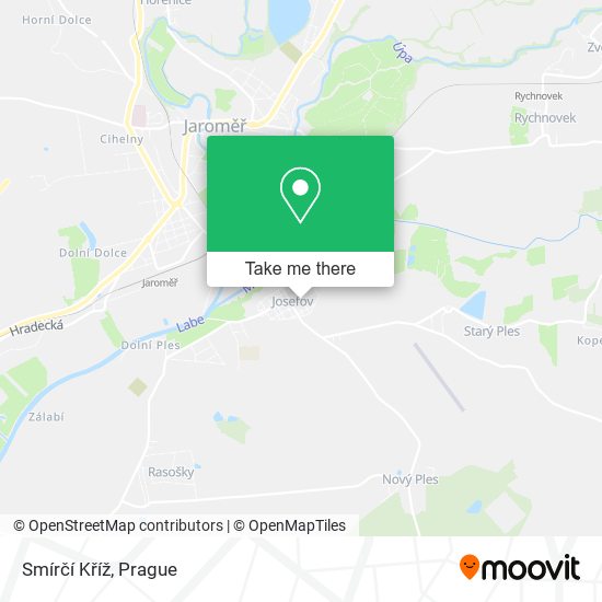Smírčí Kříž map