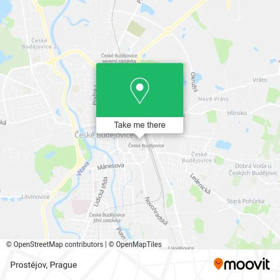 Карта Prostějov