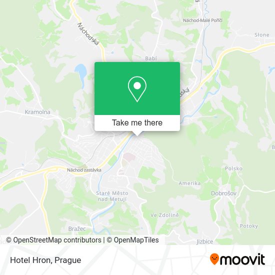 Hotel Hron map