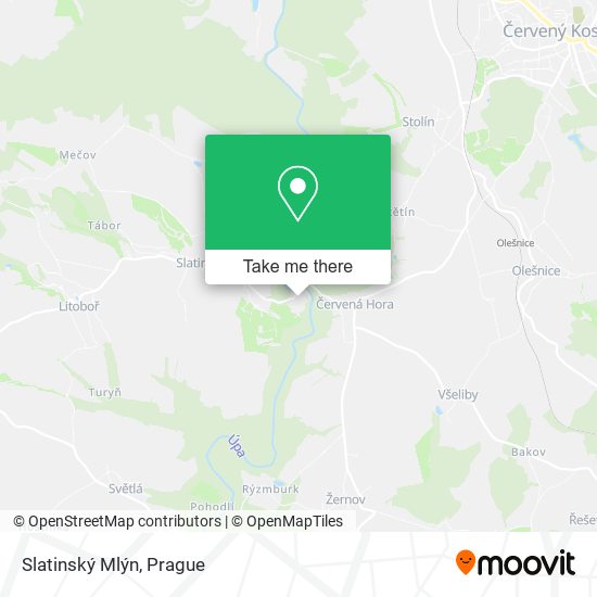 Slatinský Mlýn map