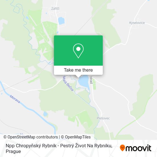 Npp Chropyňský Rybník - Pestrý Život Na Rybníku map