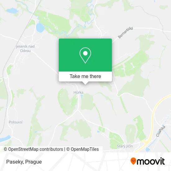 Карта Paseky