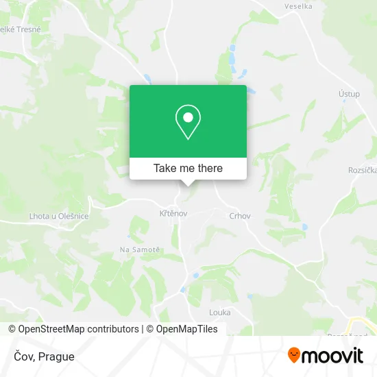 Карта Čov