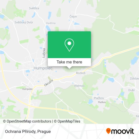 Ochrana Přírody map