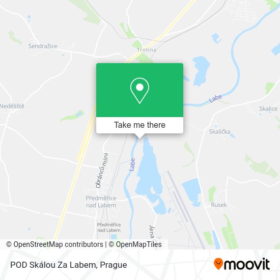 POD Skálou Za Labem map