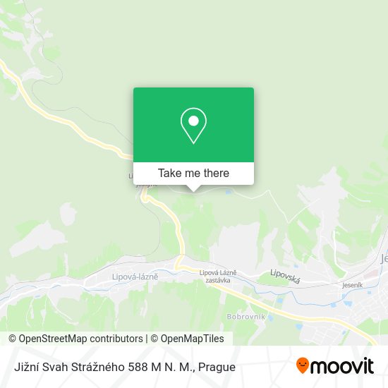 Jižní Svah Strážného 588 M N. M. map