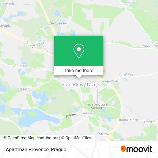 Apartmán Provence map