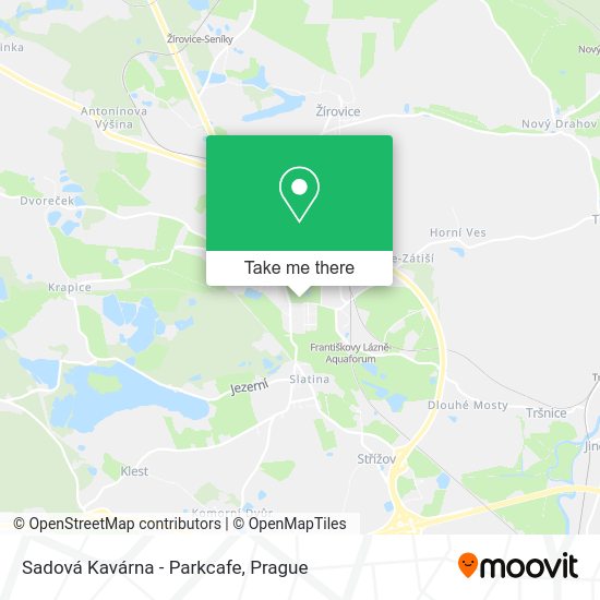 Sadová Kavárna - Parkcafe map