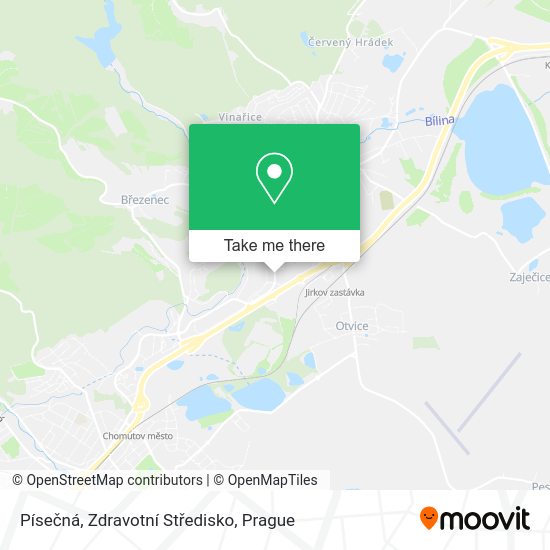 Písečná, Zdravotní Středisko map