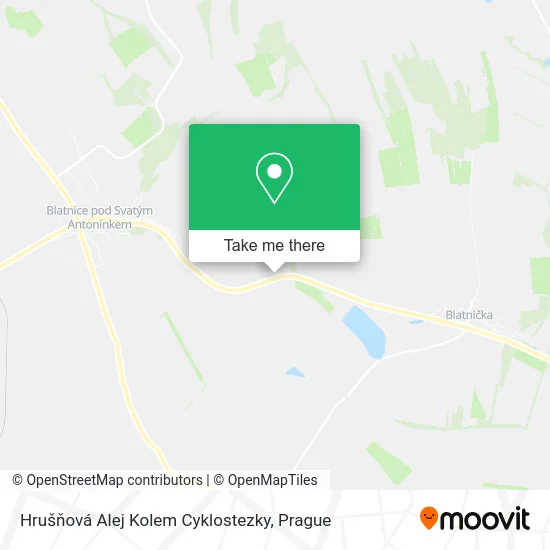 Карта Hrušňová Alej Kolem Cyklostezky