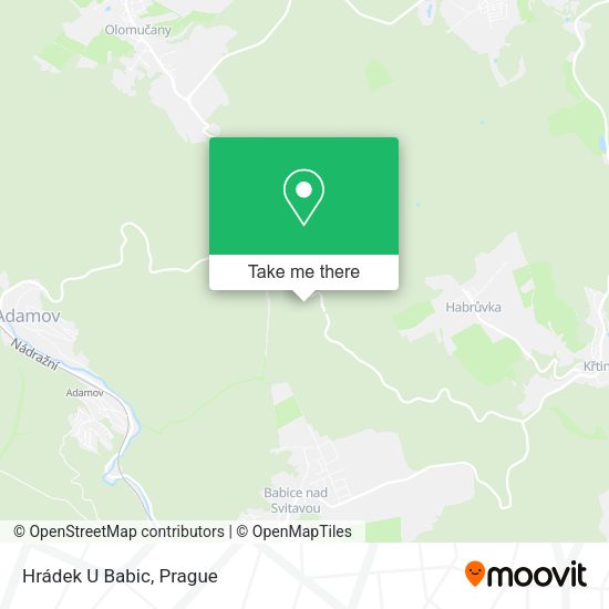 Карта Hrádek U Babic