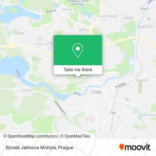Bývalá Jahnova Mohyla map