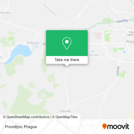 Карта Prostějov
