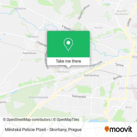 Městská Policie Plzeň - Skvrňany map