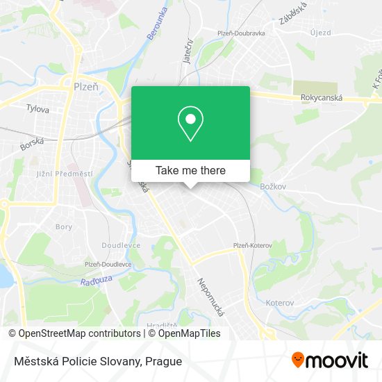 Městská Policie Slovany map