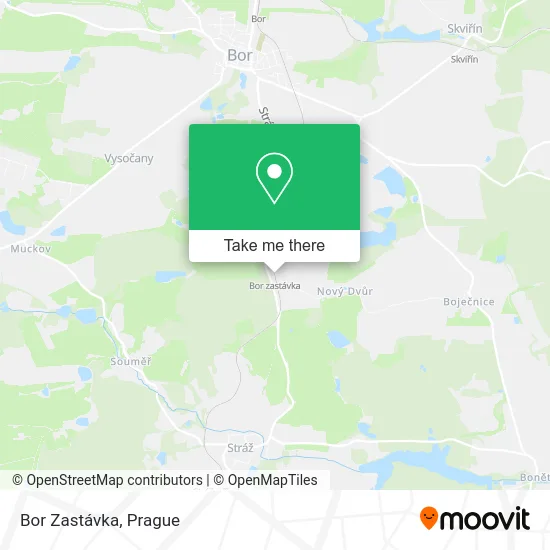 Карта Bor Zastávka