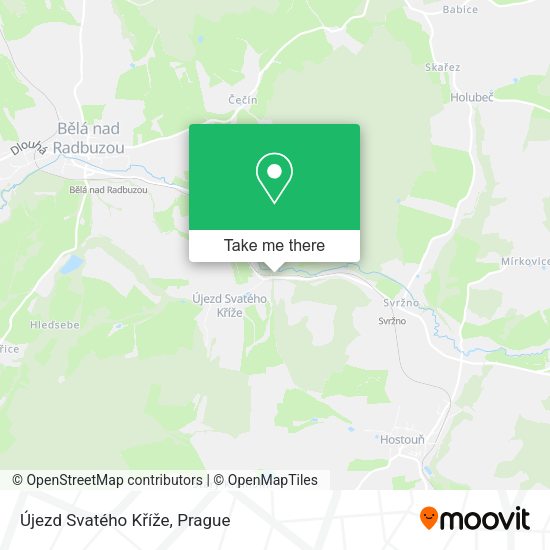 Újezd Svatého Kříže map
