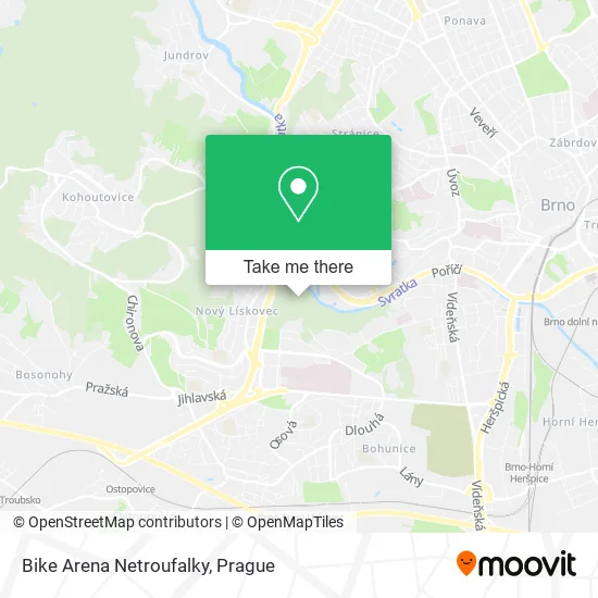 Карта Bike Arena Netroufalky