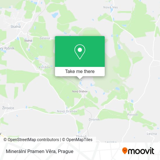 Minerální Pramen Věra map