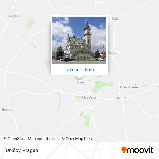 Карта Uničov
