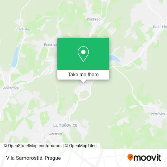 Карта Vila Samorostlá