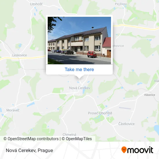 Карта Nová Cerekev