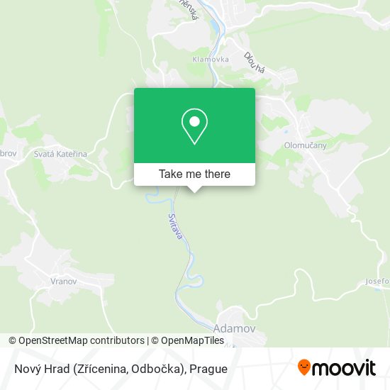Nový Hrad (Zřícenina, Odbočka) map