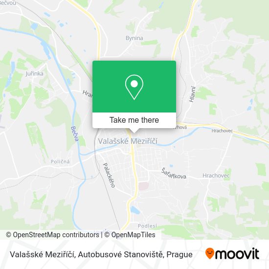 Valašské Meziříčí, Autobusové Stanoviště map