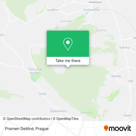 Карта Pramen Deštné