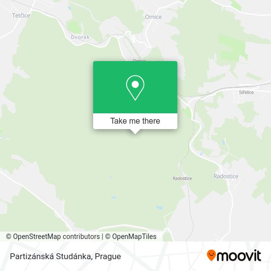 Карта Partizánská Studánka