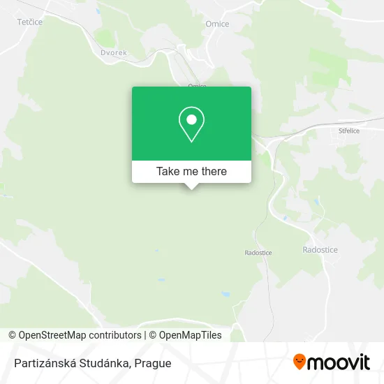 Карта Partizánská Studánka