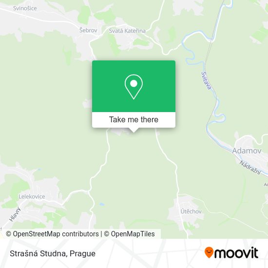 Strašná Studna map