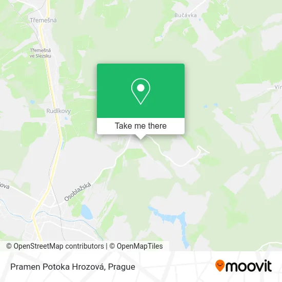 Карта Pramen Potoka Hrozová