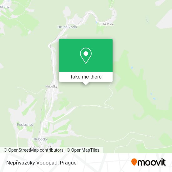 Nepřívazský Vodopád map