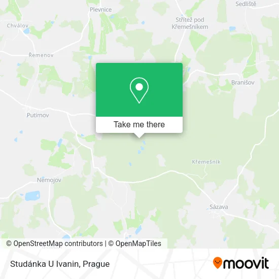 Карта Studánka U Ivanin